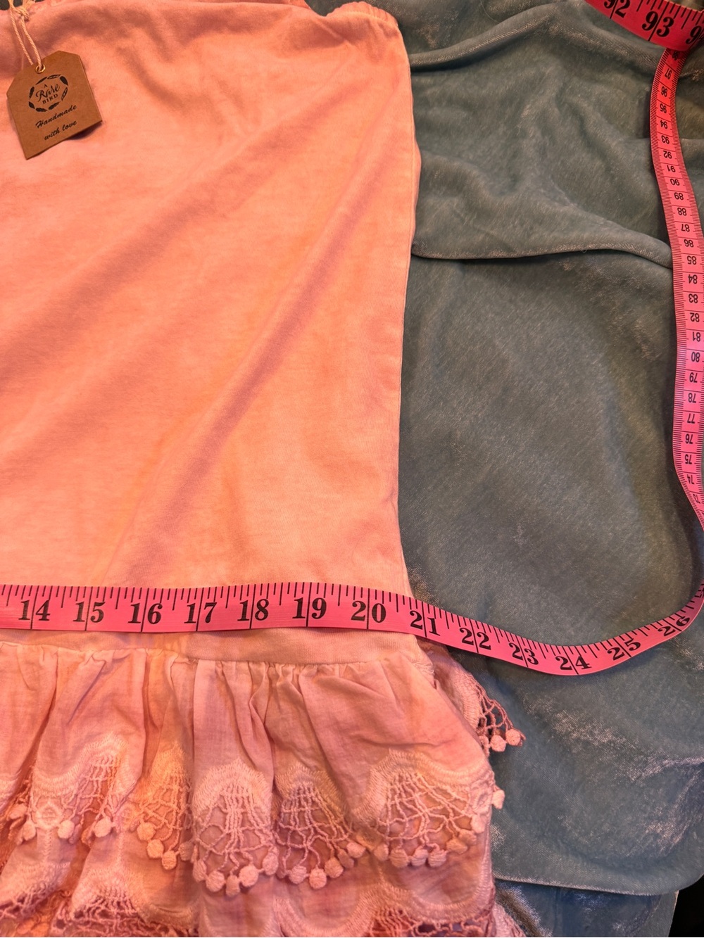 A Rare Bird Pink Lace-Tiered Dress - Picture 8 of 9